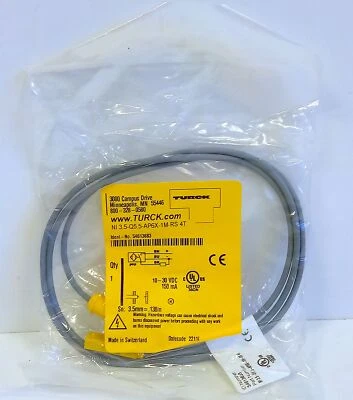 Turck NI3.5-Q5.5-AP6X-1M-RS4T  10-30 V DC Proximity Sensor - Image 1 of 3