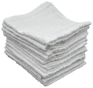 12x12 White Ribbon Washcloths Rags Bath/Craft/Kitchen/Garage/Bulk 1 LB Per Dozen - Picture 1 of 8
