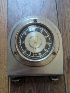 RARE Vintage Airgrade Contralog Speedometer Chrome Silver Marine Sea Speed Gauge - Picture 1 of 4
