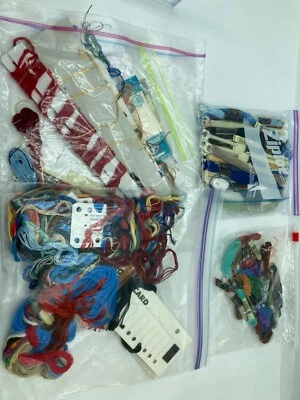 Random Lot of Mixed Embroidery Floss Mostly Anchor and DMC Cotton - Image 1 of 4