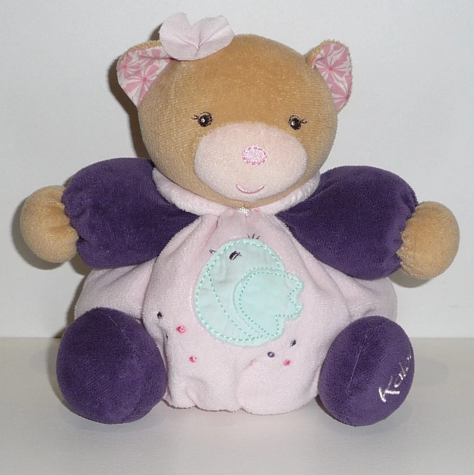 Kuscheltuch Bär Kaloo - Violett Rose - Bild 1 von 1
