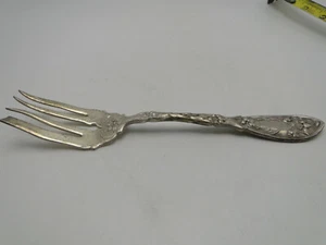 Oxford Narcissus Silverplate Serving Fork 8 1/4in - Picture 1 of 6
