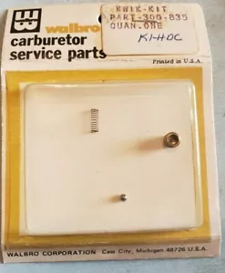 GENUINE WALBRO CARBURETOR KWIK KIT 300-835 K1-HDC Vintage NOS Seat Ball Spring - Picture 1 of 3