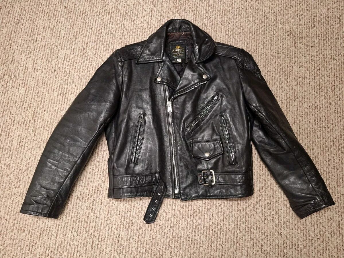 Cooper Leather Outer Shell Black Coats, Jackets & Vests for Cooper Leather Outer Shell Black Coats, Jackets & Vests for