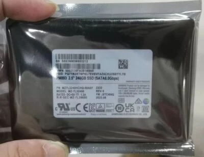 New Samsung PM893 240GB SSD 2.5" SATA III 6Gbps MZ7L3240HCHQ-00A07 MZ-7L32400 - Image 1 of 2