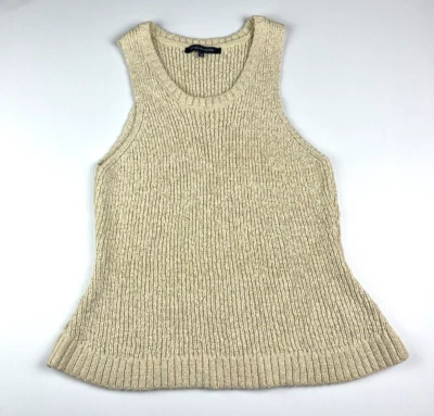 French Connection Stretch Knit Sleeveless Top Round Neck Size Medium - image 1 of 4
