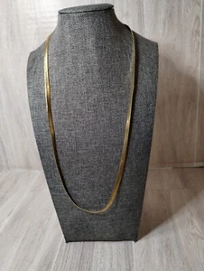 Collar cadena espiga dorado para mujer 22" de largo en muy buena condición - Imagen 1 de 6