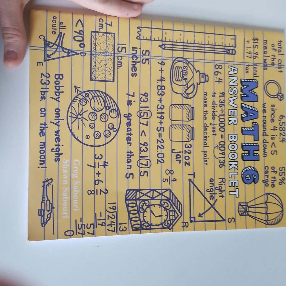 teaching textbooks Math 6 Answer Key - Image 1 of 1