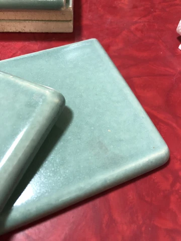 1930’s California Art Tile Co. 4 5/16” Jade Green Bullnose  Corner Tiles -N.O.S Cover