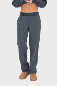 Mono B Elastic Waist Fleece Pants with Pockets - Picture 1 of 4