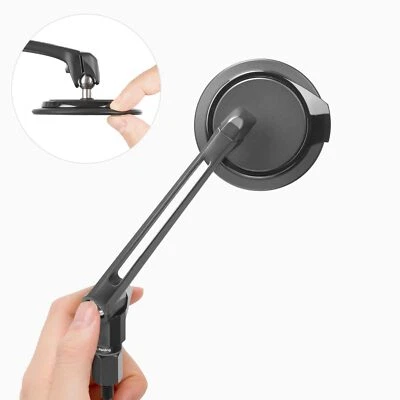 Espejos retrovisores súper delgados AURA redondos negros se adapta a los modelos modernos Vespa GT 250 ('06~) Foto 1 de 4