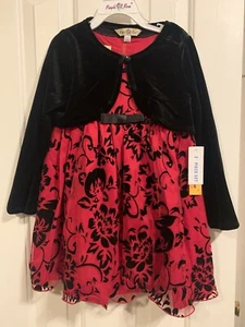 Purple Rose Girls Holiday Dress, Size 6 NWT - Picture 1 of 6