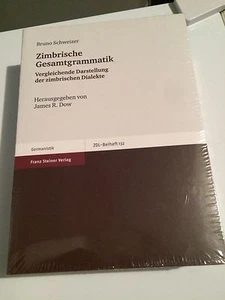 Zimbrische Gesamtgrammatik: Vergleichende Darstellung Der Zimbrischen Dialekte S - Picture 1 of 2