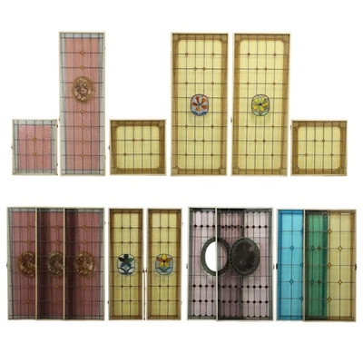 Vitraux Art Nouveau Anciens Fer Italie du XXe Siècle Originaux - Photo 1/4