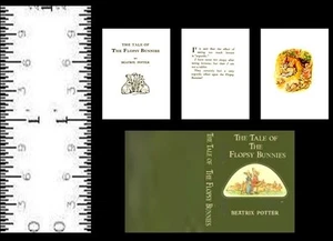 1:12  SCALE MINIATURE BOOK BEATRIX POTTER THE TALE OF FLOPSEY BUNNIES - Picture 1 of 1