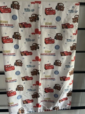 *WOW* Disney Pixar CARS Team McQueen Microfiber Crib Toddler bed Flat Sheet,C12 - Image 1 of 4