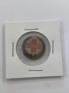 Amerikanisches Rotes Kreuz Weihnachten 1918 WW1 Pin Pinback Abzeichen - Bild 1 von 5