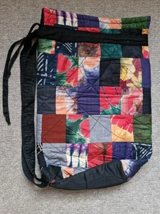 Large African Print Quilted Patchwork Drawstring Bag by Mawuli Okudzeto - Picture 1 of 20