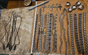 New Mens Jewelry Lot Stainless Steel High Quality 29 Pieces Perfect for Reseller - Picture 1 of 18