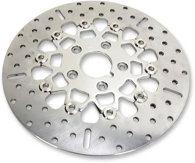 10-Button Polished Carrier Floating Brake Rotor EBC FSD022 - Image 1 of 2