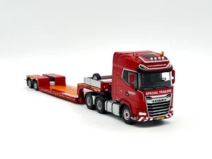 DAF XG+ MY25 6x4 euro PX lowloader trailer 2 axle "Nooteboom" WSI truck models - Picture 1 of 6