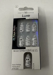 Pretty Woman Luxe Kunstnägel 24 Stück Nagel Glitzer Ghule Neu inkl. Kleber - Bild 1 von 2