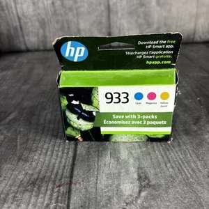NEW Genuine HP 933 CMY Color Ink Combo Pack N9H56FN 03/2024 - Picture 1 of 6