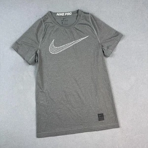 Nike Pro Dri-Fit Shirt Jungen Jugend mittelgrau Sport Training Training Fußball - Bild 1 von 9