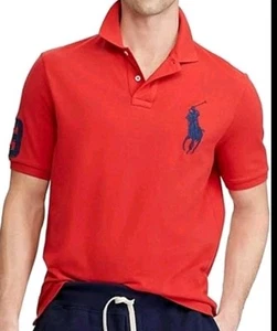 Polo Ralph Lauren Malla Polo Talla 4XLT Big Pony Rojo - Imagen 1 de 10