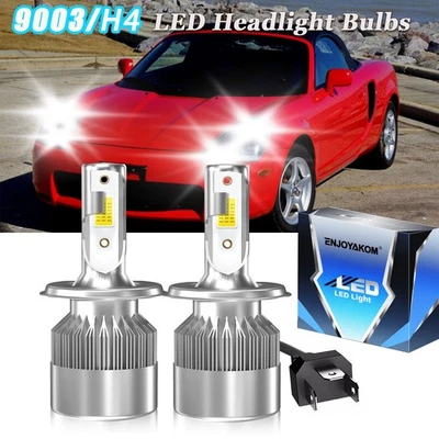 For Toyota MR2 Spyder 2000-2002 2pc H4 LED Headlight Bulbs High Low Dual Beam - Image 1 of 4