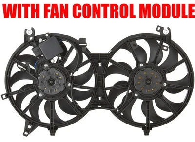 Conjunto de ventilador condensador de radiador para 09-19 Nissan 370Z 3,7 L garantía de por vida Foto 1 de 4