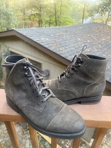 Thursday Boot Co. Captain Boots Dark Olive Suede Men's Size 10 - Picture 1 of 11
