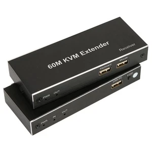 60m KVM Extender Multifunctional 1080P 60Hz HD Multimedia Interface KVM USB E CB - Afbeelding 1 van 16