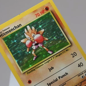Pokemon TCG - Hitmonchan 7/102 Base Set Holo Rare  WOTC 1999 - LP - Indent - Picture 1 of 4