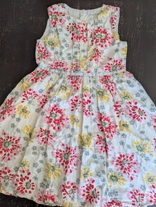 Mini Boden Floral Pattern Ruffle Chest Dress Girls 11-12 Years - Picture 1 of 13