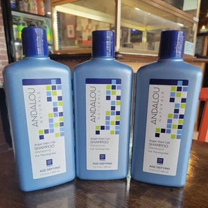 3 Andalou Naturals Argan Stem Cell Age Defying Shampoo For Thinning Hair 11.5 oz - Picture 1 of 5