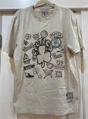Camiseta Mitchell & Ness Celtics 1986 Finales NBA De Colección Madera Clásica Algodón L Foto 1 de 4