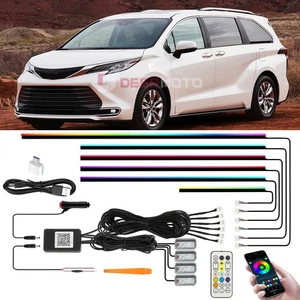 For Toyota Sienna 10 in 1 Car Interior LED Ambient Neon Light Atmosphere Lights - Picture 1 of 13