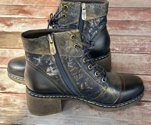 Botas con cordones de cuero para mujer L'Artiste by Spring Step Fallinluv marrón - Imagen 1 de 10