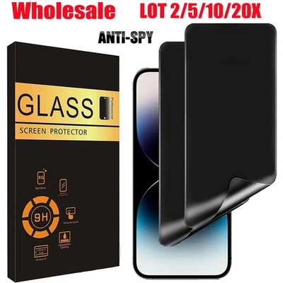 Venta al por mayor Protector de pantalla de hidrogel de privacidad para iPhone 17 16 15 14 13 12 Pro Max Foto 1 de 4
