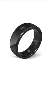 Black Smart NFC Ring for Tesla Model 3/Y Key Fob-Size 10 UNISEX - Picture 1 of 8