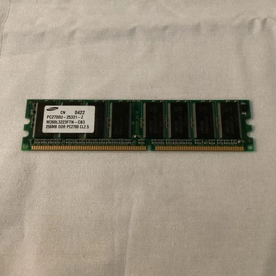 Samsung 256MB DDR PC2700 CL2.5 RAM Module M368L3223FTN-CB3 - Image 1 of 4