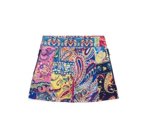 Polo Ralph Lauren Girls Skirt Athletic Floral Paisley Skort Size 8-10 - Picture 1 of 6