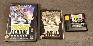 Mutant League Hockey 1994 SEGA Genesis Juego Completo Estuche Manual Retro Raro - Imagen 1 de 2