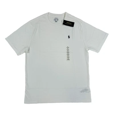 *MINOR DEFECT* Polo Ralph Lauren Boy's SS Crewneck T-Shirt Tee - White  Sz 18/20 - Image 1 of 3