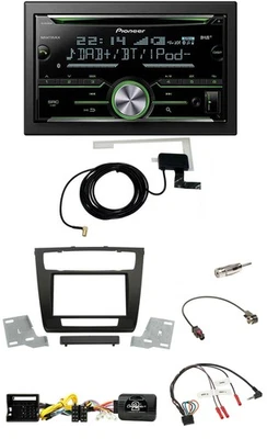 Pioneer CD USB Lenkrad Bluetooth 2DIN DAB Autoradio für BMW 1er aut. Klima E81/E - Bild 1 von 4