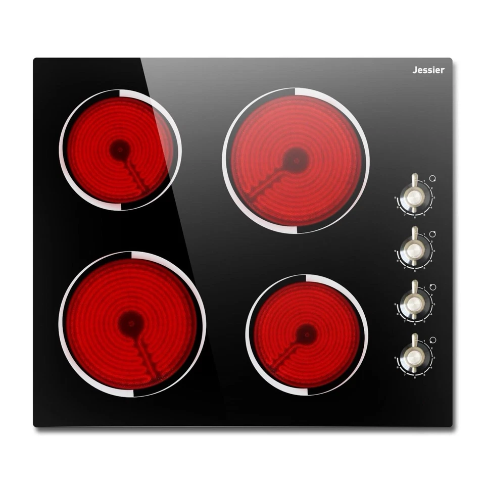 Cocina Eléctrica 24 Pulgadas - 4 Quemadores Drop-In Radiante Cocina Eléctrica 6000W con  Foto 1 de 4