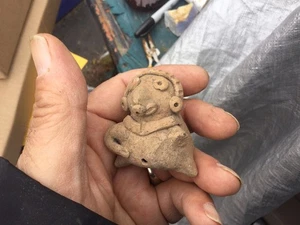 Rare Ancient Pre-Columbian Mayan Female Figure 2 Inches tall   No Reserve - Picture 1 of 6