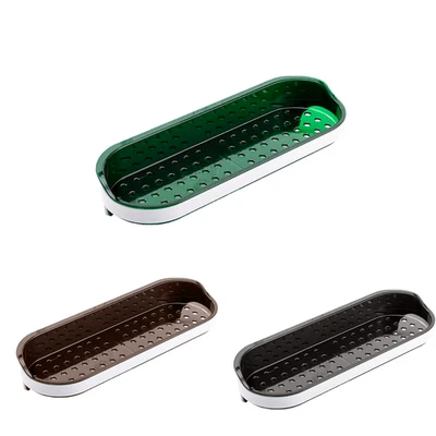 Mensola Portaoggetti Adesiva a Parete Organizer 4 Ganci Bagno e Cucina 30x10.5x7 - Immagine 1 di 4