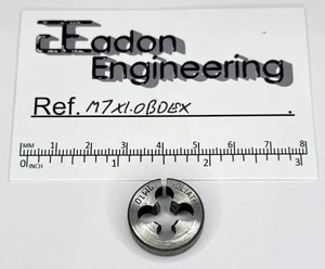 M7 x 1.0mm Metric Button Die, HSS. By top brands. - Picture 1 of 4